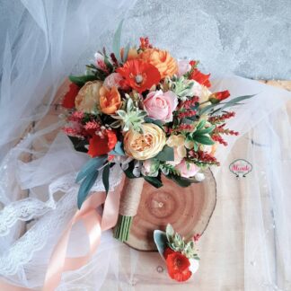 ROUND BRIDAL BOUQUET | buket bunga pernikahan | buket bunga pengantin