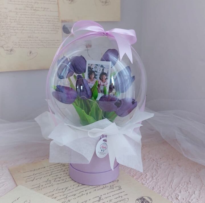 MAGIA BUNGA BALON | bunga balon anti kempes | bunga dalam balon | balon akrilik | balon mika - Image 2