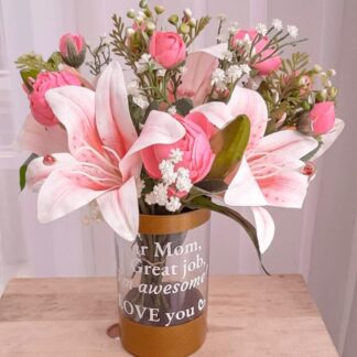 VASE ARRANGEMENT FOR MOM | rangkaian bunga artifisial dalam vas | rangkaian bunga mothers day