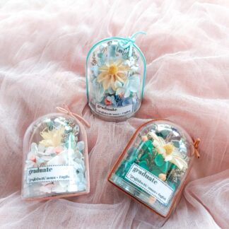 MINI GLASS DOME | Bunga Dalam Tabung