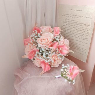 NOSE GAY CALLA LILY BRIDAL BOUQUET | buket bunga pernikahan | buket bunga pengantin