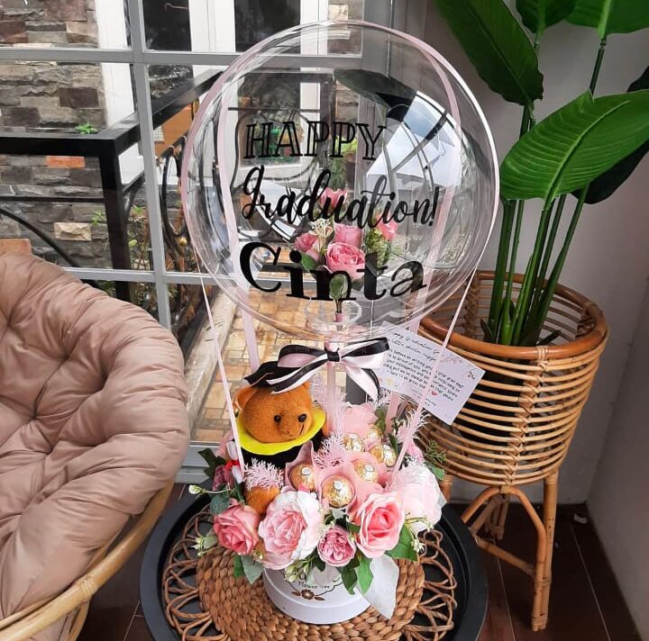 BALLOON BLOOM BOX D15 | buket bunga balon | bunga balon udara - led - Image 3