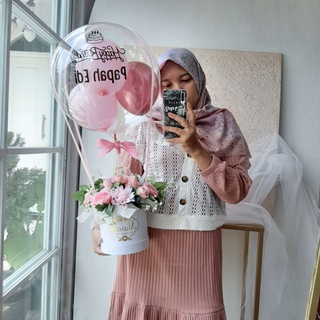 BALLOON BLOOM BOX D15 | buket bunga balon | bunga balon udara - led