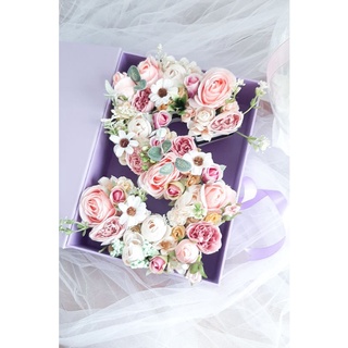 FLORAL LETTERING | Rangkaian Bunga Artifisial Bentuk Huruf
